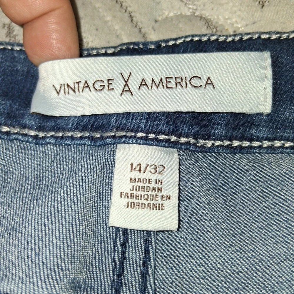 Vintage America Vintage Boot-Y Boot Cut Womens Jeans Size‎ 14/32 Med Wash